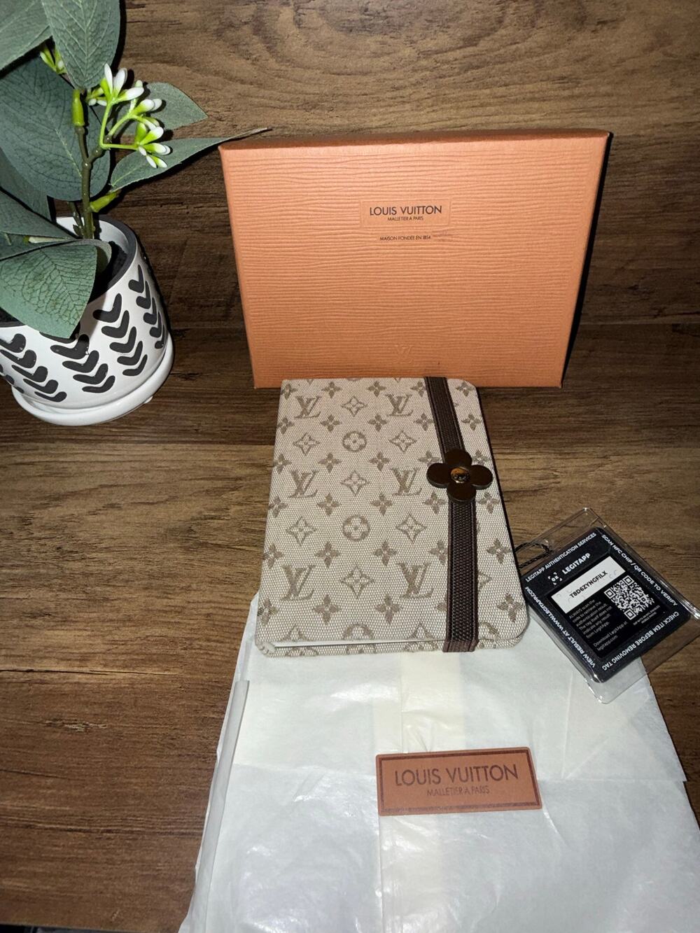 Louis Vuitton Vintage Monogram Mini Lin Carnet MM Notebook Cover - Full Set